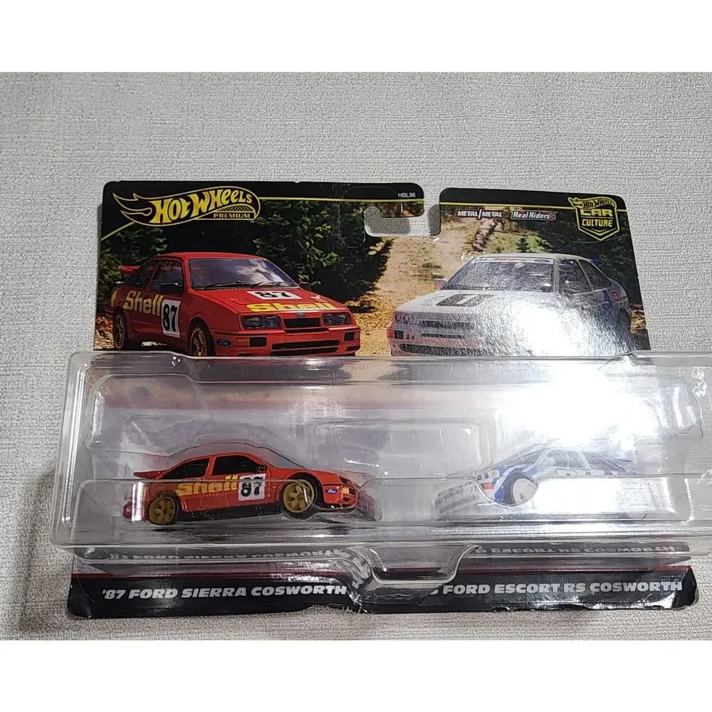 Hot wheels premium 87 Ford sierra cosworth and 93 ford escort RS Cosworth